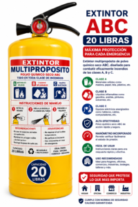 EXTINTOR ABC 20 LIBRAS