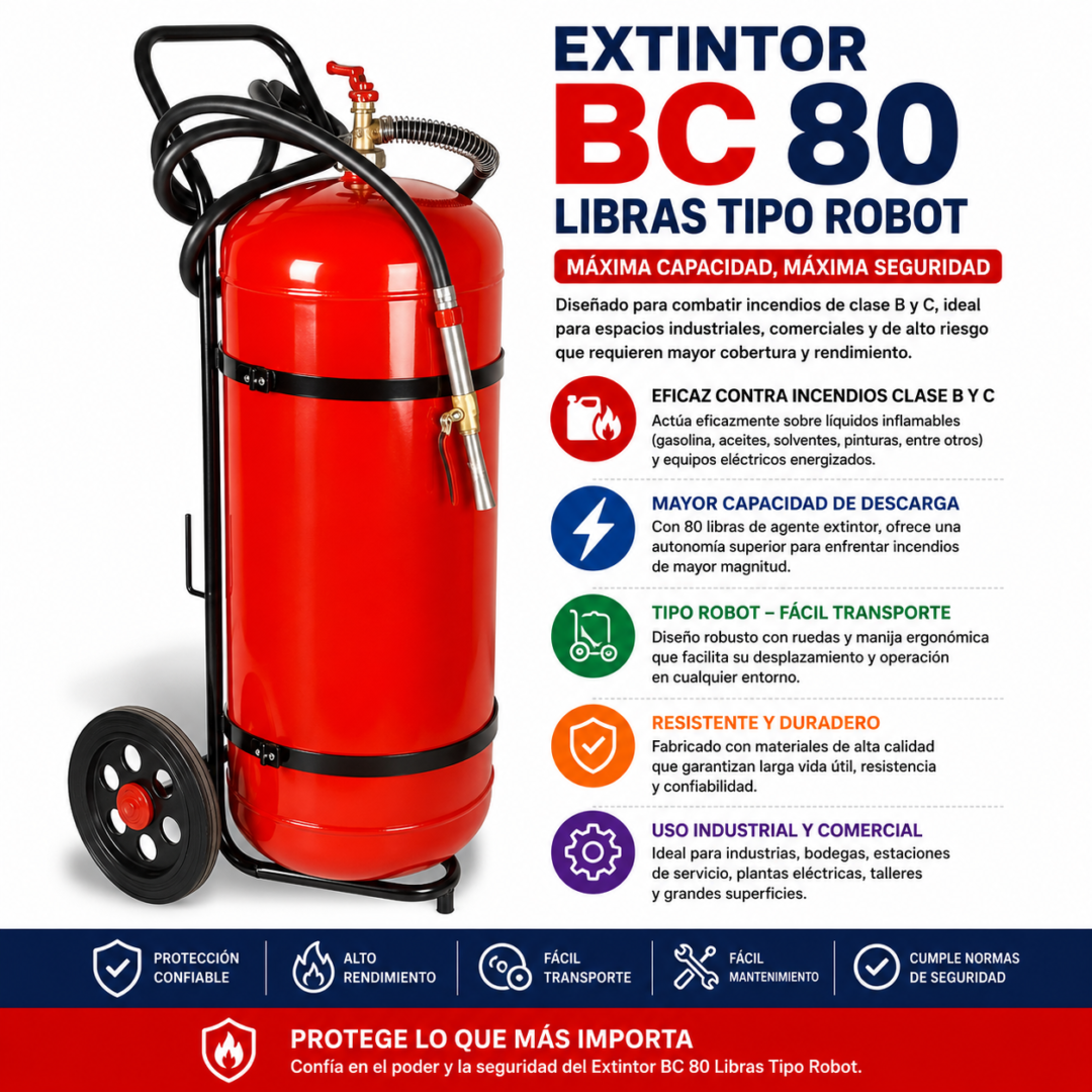 Extintor BC 80 libras